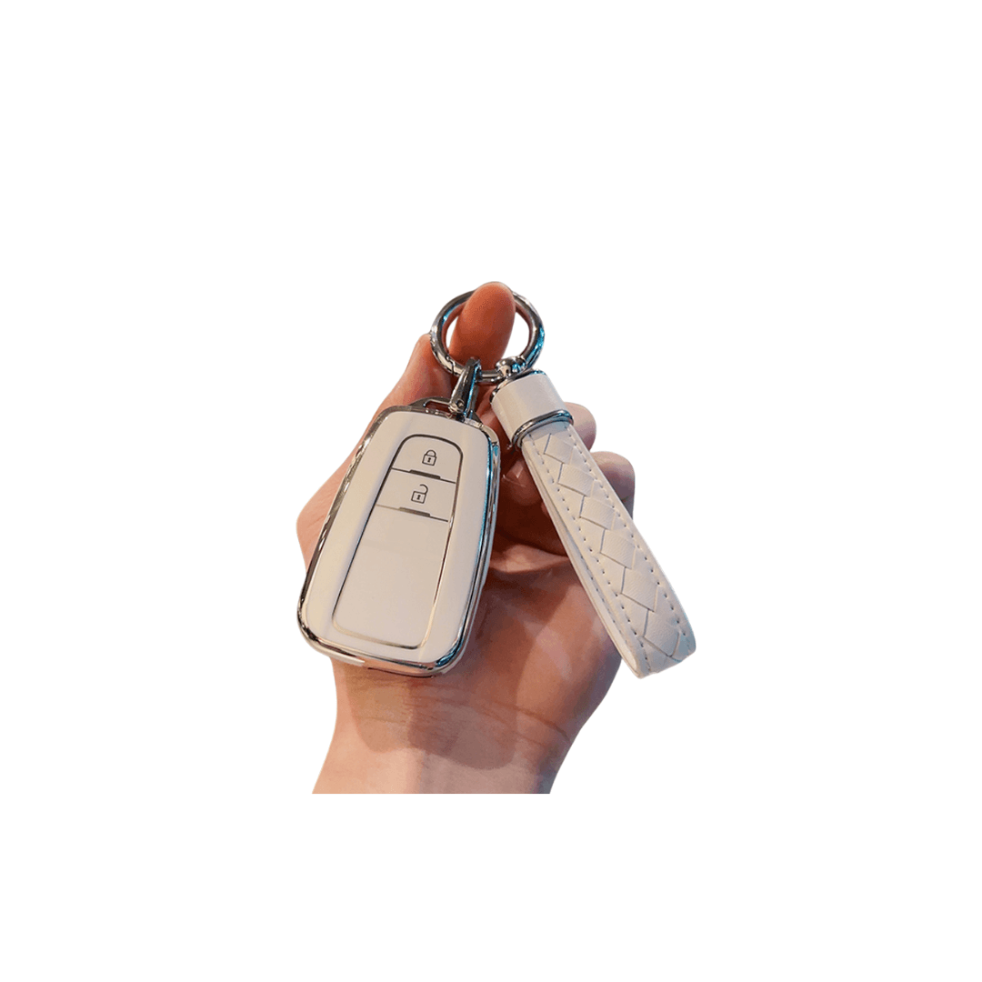 【トヨタ】ストラップ付きTPUスマートキーケース〔Fタイプ〕