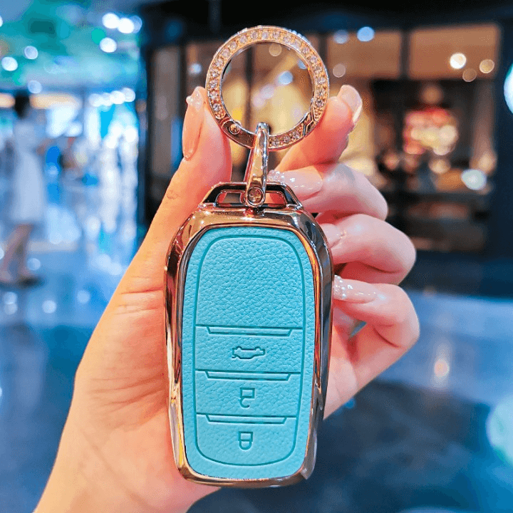 【トヨタ】ゴールドフレームプレミアムカラーレザースマートキーケース〔Eタイプ〕