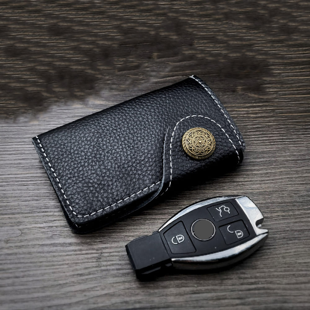 【全車種】レトロモダンレザースマートキーケース