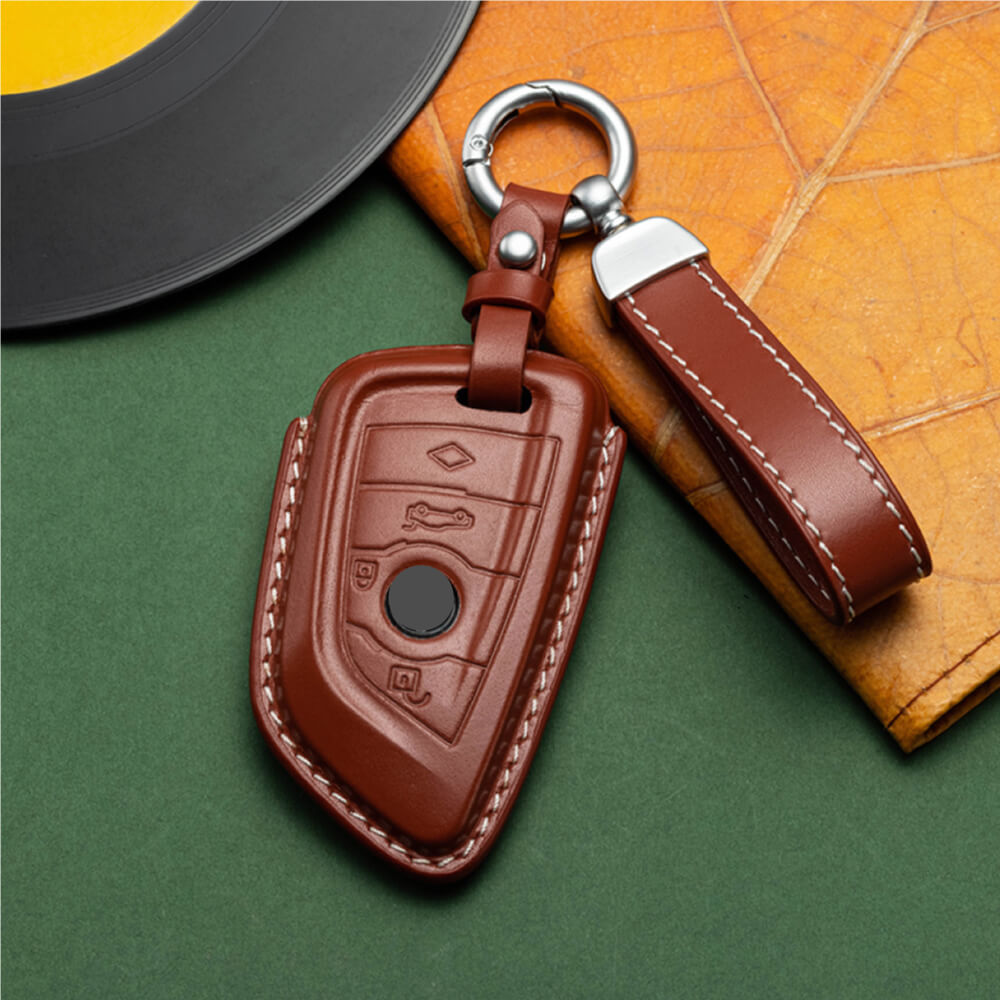 【BMW】ストラップ付きレザーキーケース〔Aタイプ〕