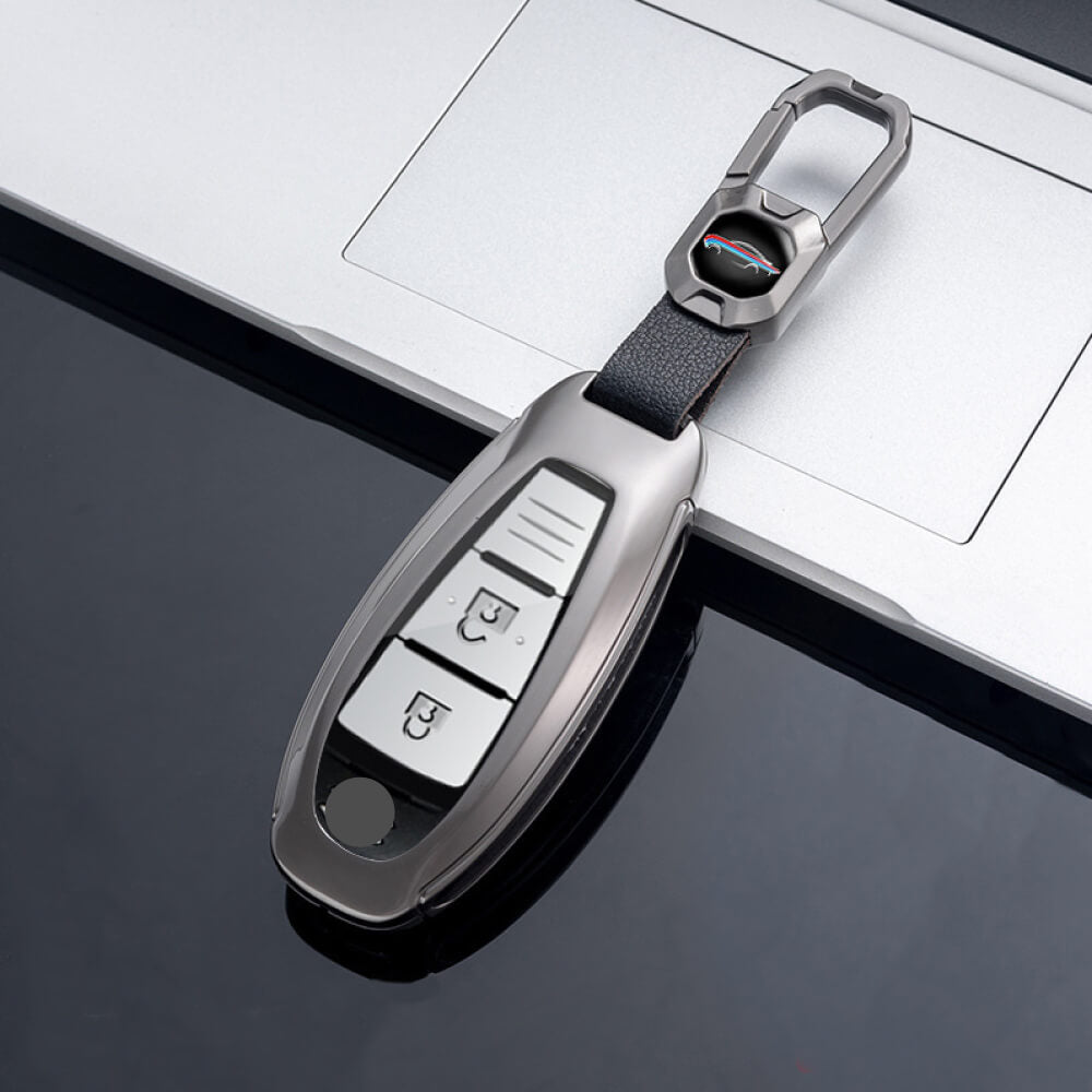 【スズキ】バックル付きメタリックスマートキーケース〔Cタイプ〕