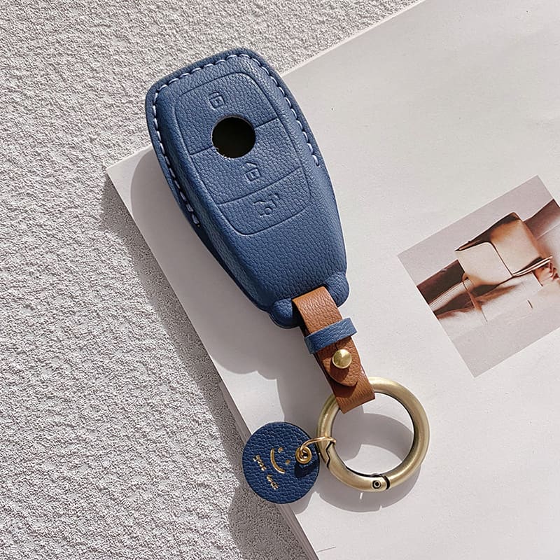 【ベンツ】くすみカラーレザースマートキーケース〔Bタイプ〕