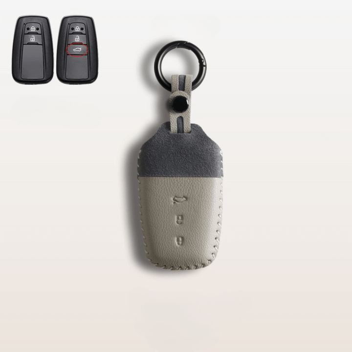 【トヨタ】ツートンカラーレザースマートキーケース〔Fタイプ〕