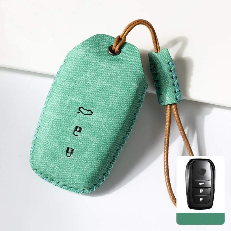 NEW【トヨタ】カラフルステッチレザーキーケース〔Eタイプ〕