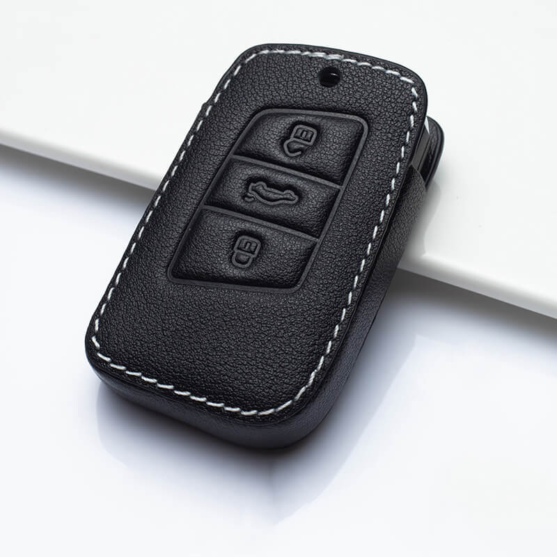 【フォルクスワーゲン】ダークカラーレザースマートキーケース Volkswagen〔Bタイプ〕