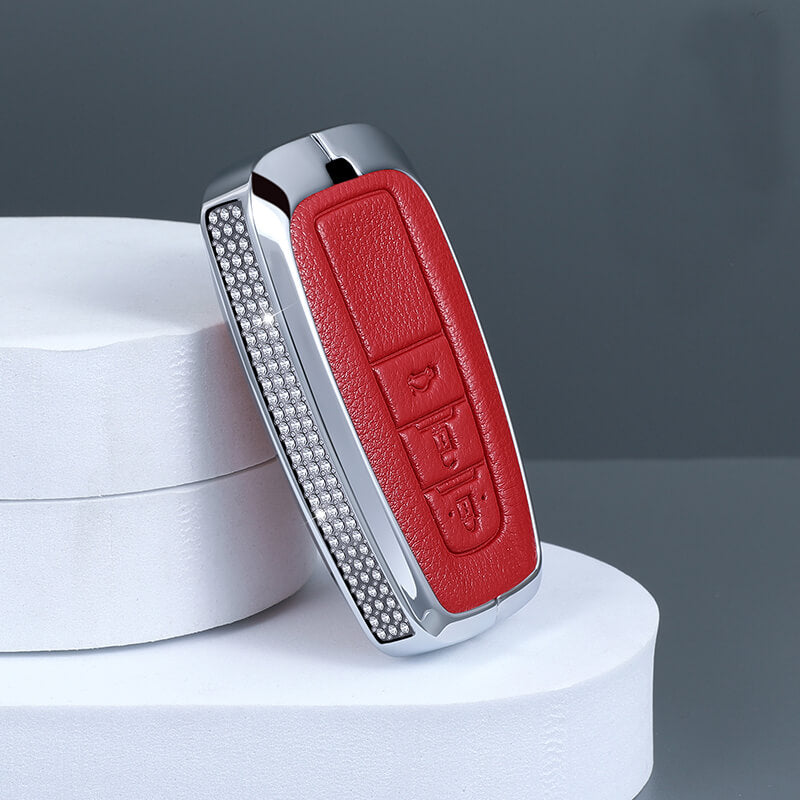 【トヨタ】超人気！ビジューストーン&レザースマートキーケース〔Fタイプ〕