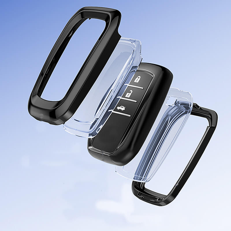 【トヨタ】窓付きメタルカバーキーケース〔Eタイプ〕