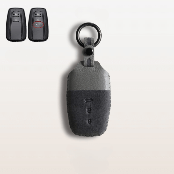 【トヨタ】ツートンカラーレザースマートキーケース〔Fタイプ〕