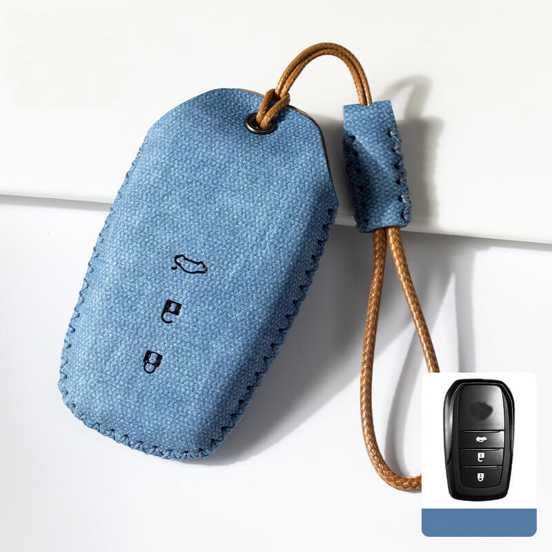 NEW【トヨタ】カラフルステッチレザーキーケース〔Eタイプ〕