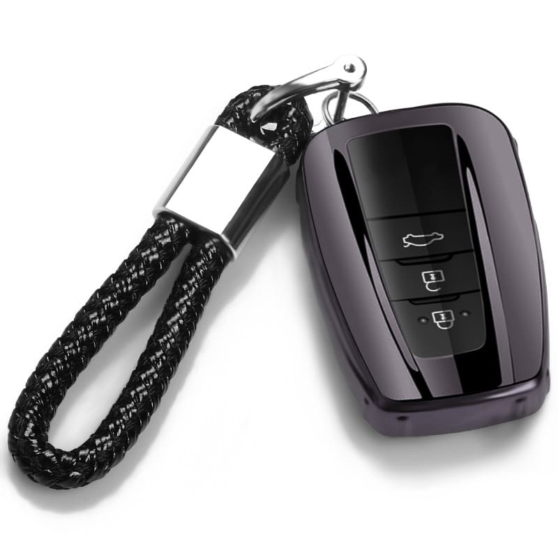 【トヨタ】ストラップ付きTPUスマートキーケース〔Fタイプ〕