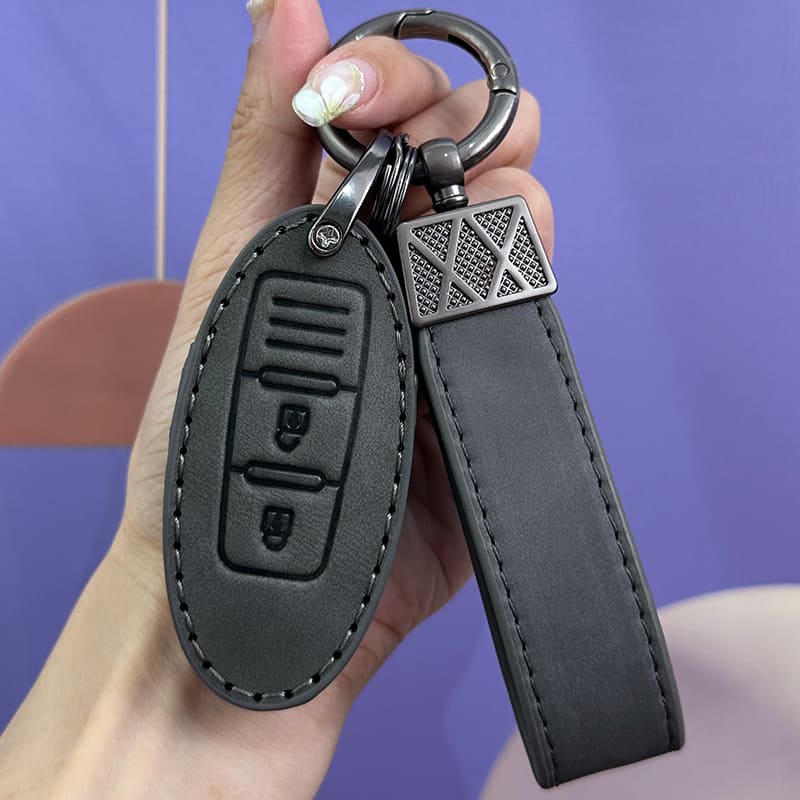 【日産】 アンティーク風 レザースマートキーケース〔Aタイプ〕