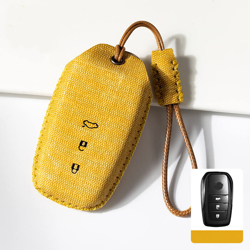 NEW【トヨタ】カラフルステッチレザーキーケース〔Eタイプ〕