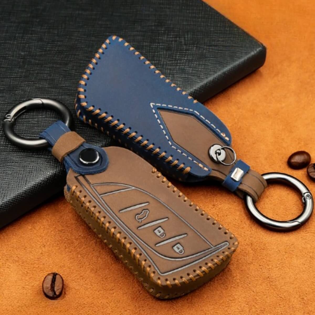 NEW【レクサス】ナチュラルステッチレザーキーケース 〔Aタイプ〕