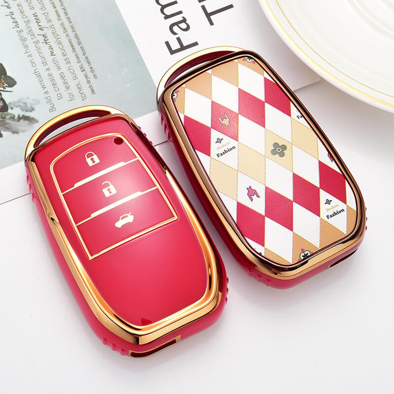 【トヨタ】TPUトランプ柄スマートキーケース〔Eタイプ〕