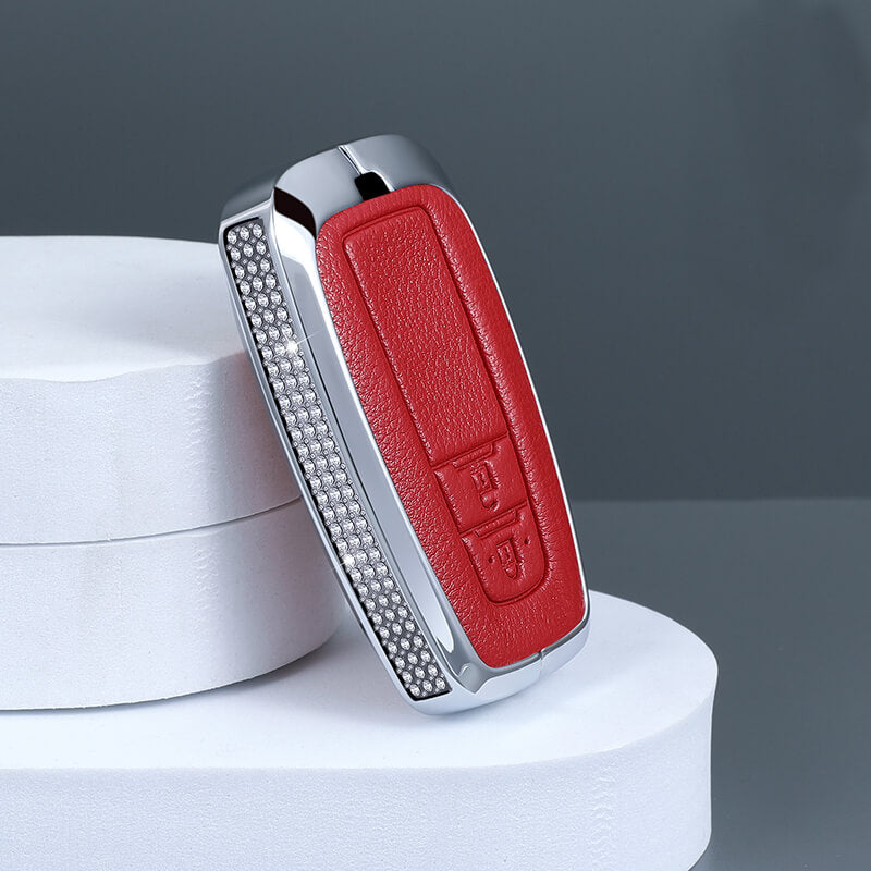 【トヨタ】超人気！ビジューストーン&レザースマートキーケース〔Fタイプ〕