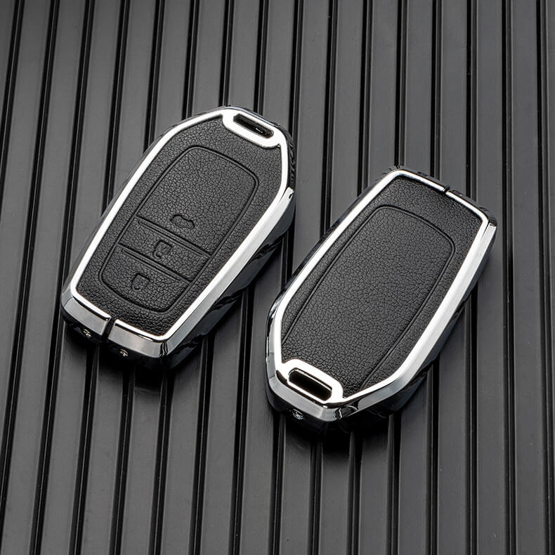 【トヨタ】レザーメタリックスマートキーケース〔Eタイプ〕