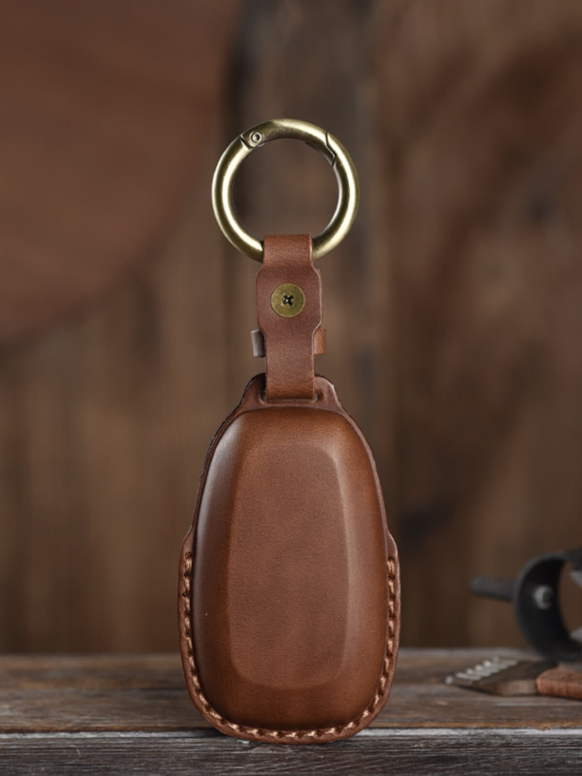 【スバル】キーリング付きレザースマートキーケース〔Bタイプ〕