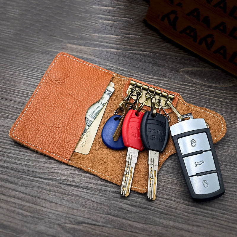 【全車種】レトロモダンレザースマートキーケース