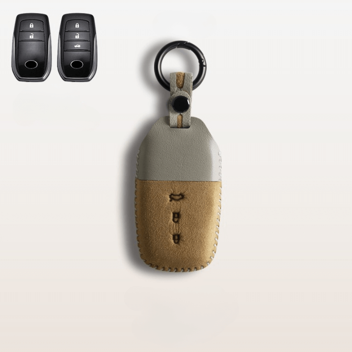 【トヨタ】ツートンカラーレザースマートキーケース〔Eタイプ〕