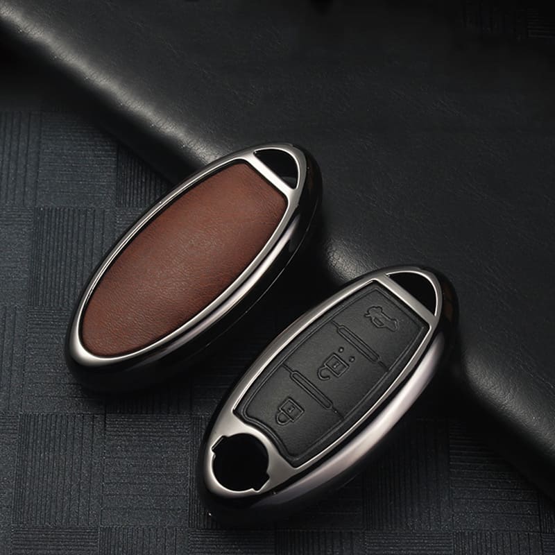 【日産】 メタリックレザースマートキーケース〔Aタイプ〕