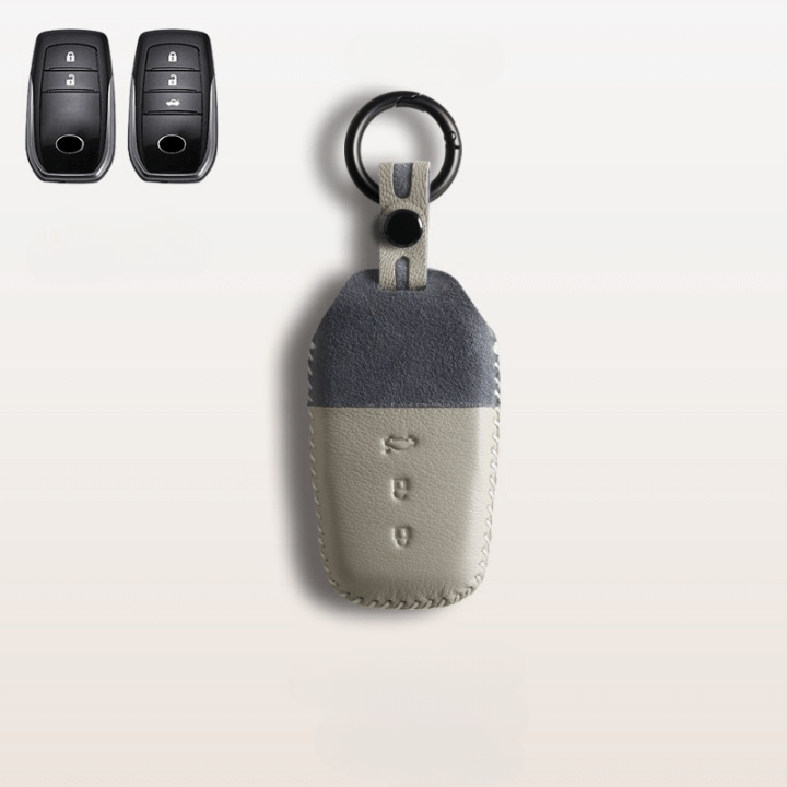 【トヨタ】ツートンカラーレザースマートキーケース〔Eタイプ〕