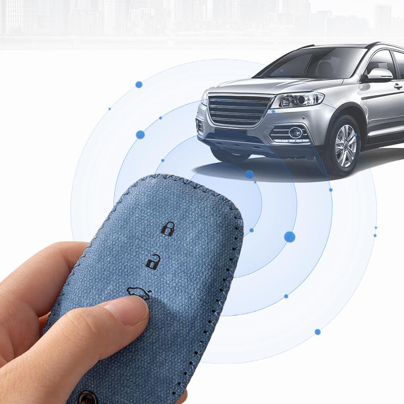 NEW【トヨタ】カラフルステッチレザーキーケース〔Eタイプ〕