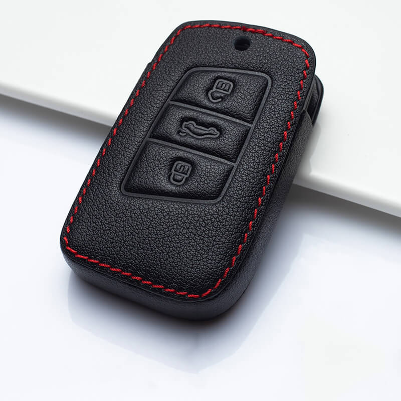 【フォルクスワーゲン】ダークカラーレザースマートキーケース Volkswagen〔Bタイプ〕