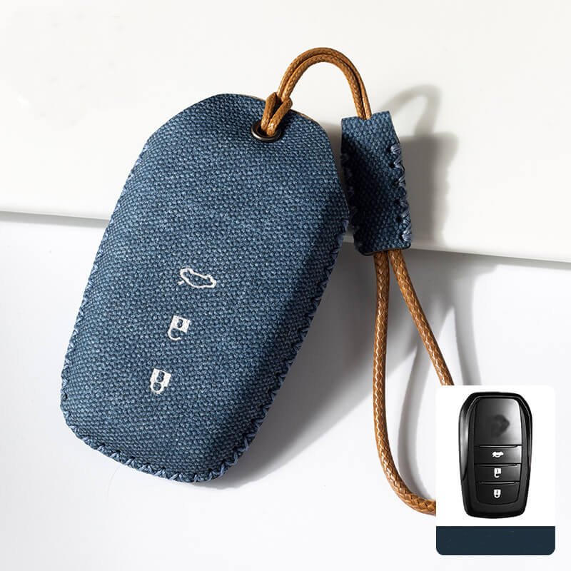 NEW【トヨタ】カラフルステッチレザーキーケース〔Eタイプ〕