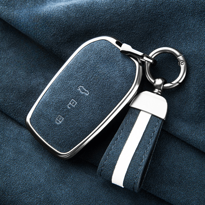 クラウン専用【トヨタ】ストラップ付きプレミアムスウェードスマートキーケース〔Eタイプ〕