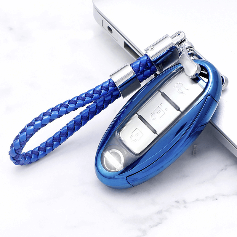 【日産】編み込みストラップ付きシャープデザインキーケース〔Aタイプ〕