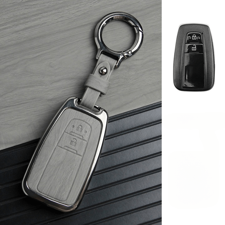 NEW【トヨタ】ウッドデザインレザースマートキーケース〔Fタイプ〕